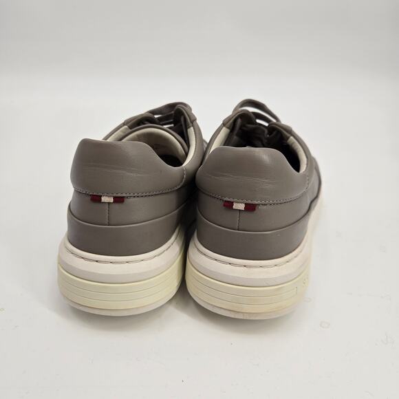 Bally Manny Men's Sasso Low-top Leather Sneakers 6301333 Leather Gray - Picture 5 of 9